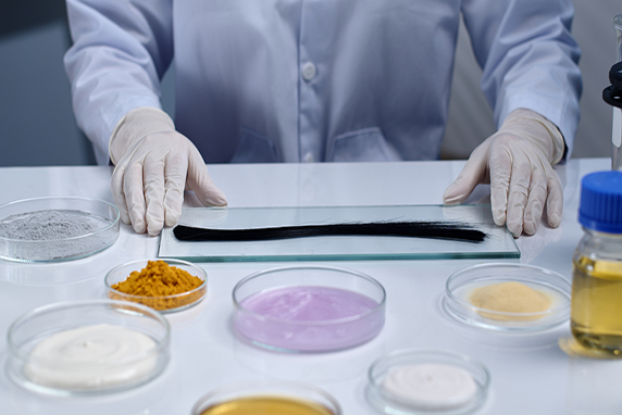 Scientific research on hair